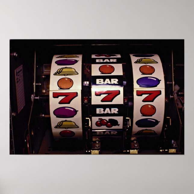 Póster Jogos de azar, caça-níqueis (Frente)