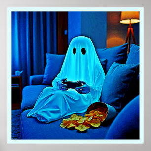 Poster Jogos De Fantasma Cozy Night In Design