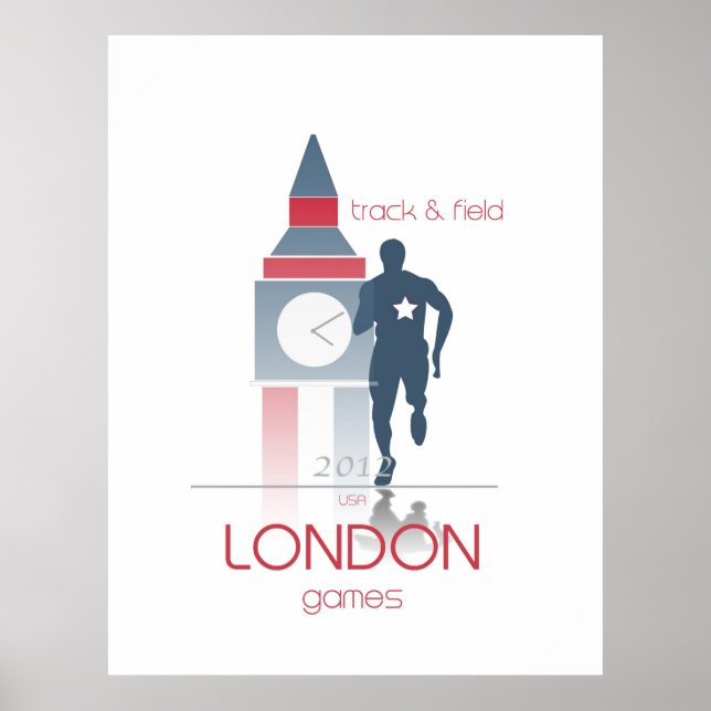 Póster Jogos de olimpiadas: Track & Field (Frente)