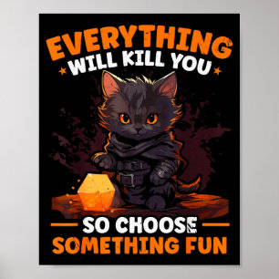 Poster Jogos De Rpg De Interpretação De Papel D20 Jogos D