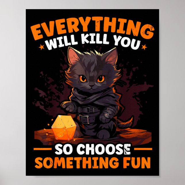 Poster Jogos De Rpg De Interpretação De Papel D20 Jogos D (Frente)