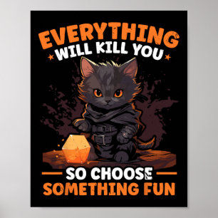 Poster Jogos De Rpg De Interpretação De Papel D20 Mesa Jo