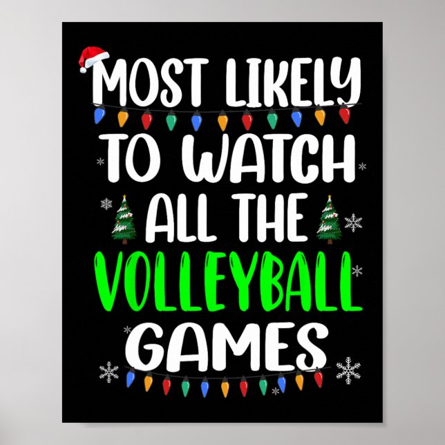 Poster Jogos de Voleibol Mais Prováveis (Frente)