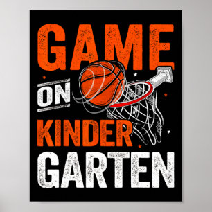 Poster Jogos Divertidos No Jardim De Infância No Basquete