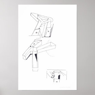 Póster Jogos do Edifício K Monograma Desenho 19 C