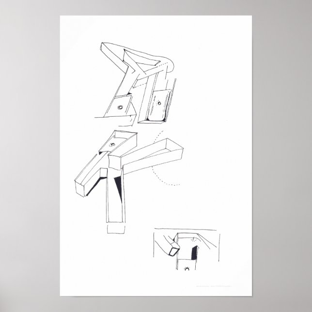 Póster Jogos do Edifício K Monograma Desenho 19 C (Frente)