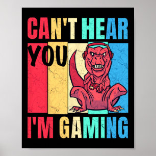 Poster Jogos engraçados não podem ouvi-lo que sou Gami