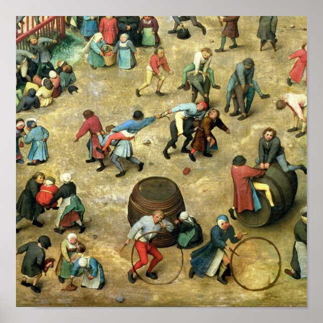 Poster Jogos Infantis: detalhes do fundo (Frente)