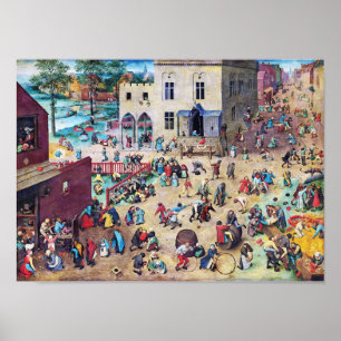 Poster Jogos Infantis, Pieter Bruegel