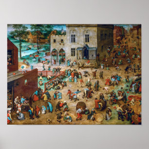 Poster Jogos Infantis Pieter Bruegel, o Velho