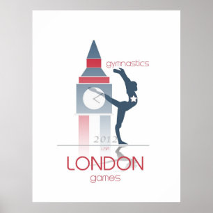 Póster Jogos Olímpicos: Ginástica
