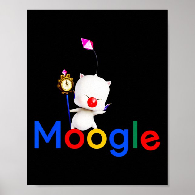 Poster Jogos Retrô Kawaii Moogle Kupo Gamer 2 (Frente)