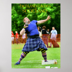 Póster jogos scotland das montanhas