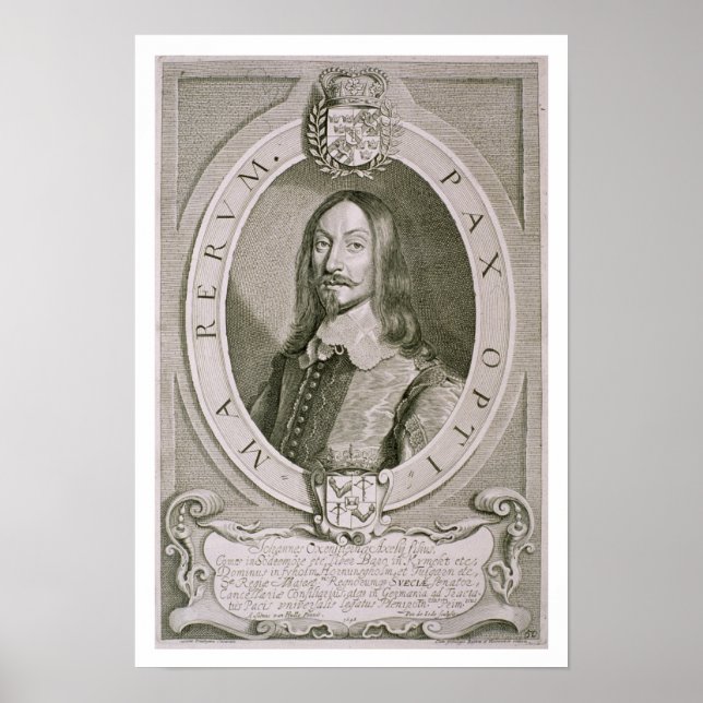 Póster Johan Axelsson Oxenstierna (1611-57) Count of Sode (Frente)