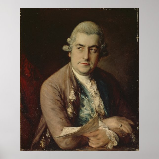 Póster Johann Christian Bach, 1776 (Frente)