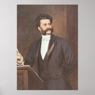 Poster Johann Strauss II - Composer