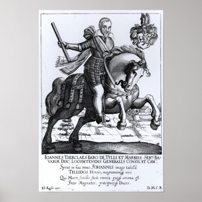 Poster Johann Tserclaes, Graf von Tilly (Frente)