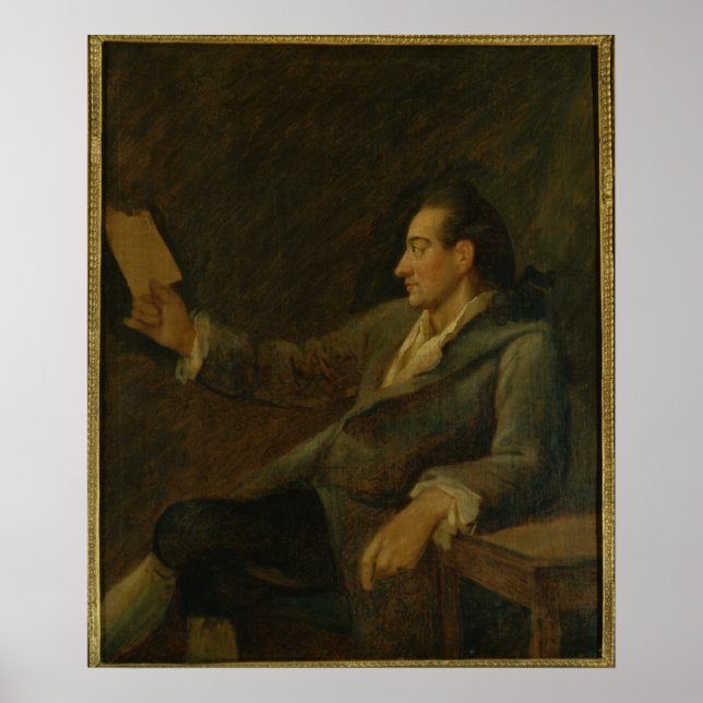 Poster Johann Wolfgang von Goethe, 1775 (Frente)