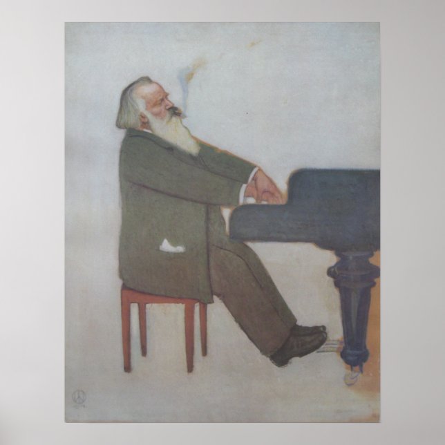 Póster Johannes Brahms (Frente)