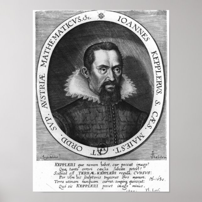 Póster Johannes Kepler 1590 (Frente)