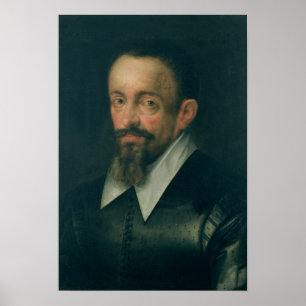 Poster Johannes Kepler, astrónomo, c.1612