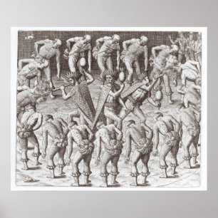 Póster Johannes Lerii's Account of the Caraibe Indians