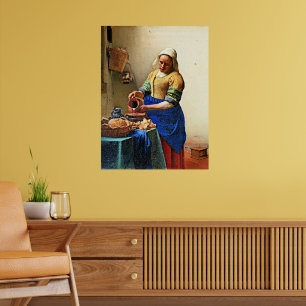 Poster Johannes Vermeer, A Milkmaid