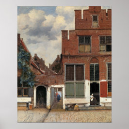 Poster Johannes Vermeer - Little Street