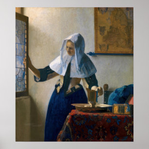 Poster Johannes Vermeer - Mulher com Pitcher de Água