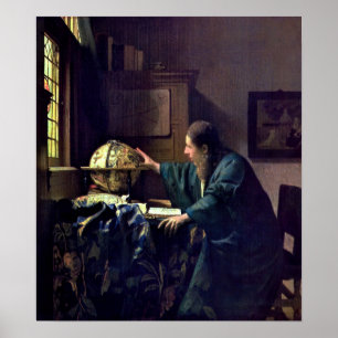 Poster Johannes Vermeer - O Astronomer