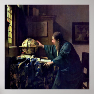 Poster Johannes Vermeer - O Astronomer