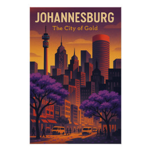 Póster JOHANNESBURGO – A Cidade do Ouro