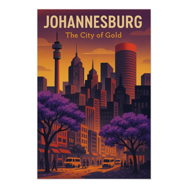 Póster JOHANNESBURGO – A Cidade do Ouro (Frente)