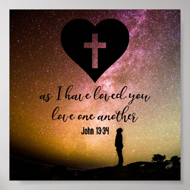 Poster John 13:34 (Frente)