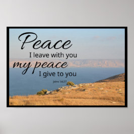 Poster John 14:27 Canvas Print | Peace I Leave With You