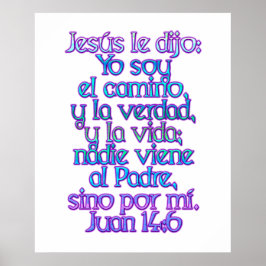 Poster John 14:6 espanhol
