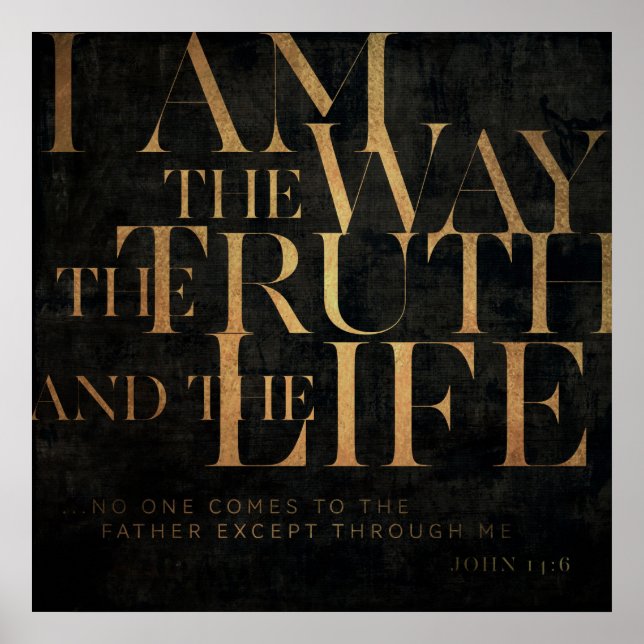 Poster John 14:6 II (Frente)