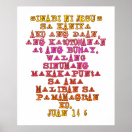 Póster John 14:6 Tagalog