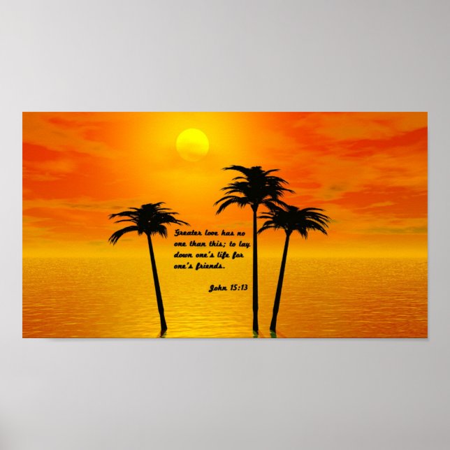 Póster John 15:13 (Frente)