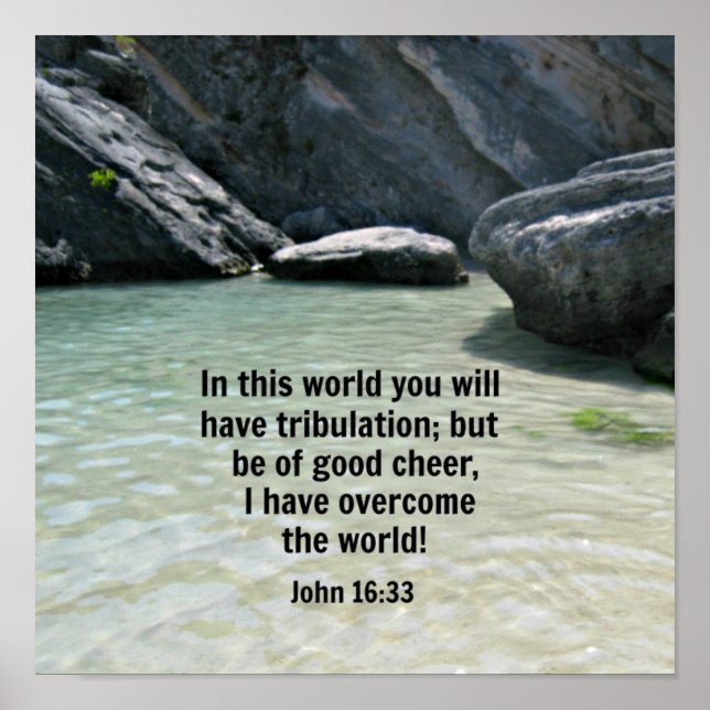 Poster John 16:33 (Frente)