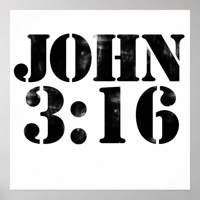 Poster John 3:16 (Frente)