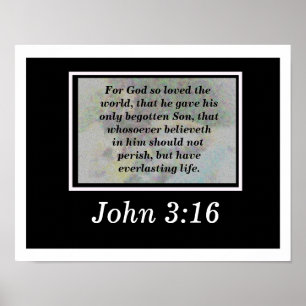 Póster John 3:16