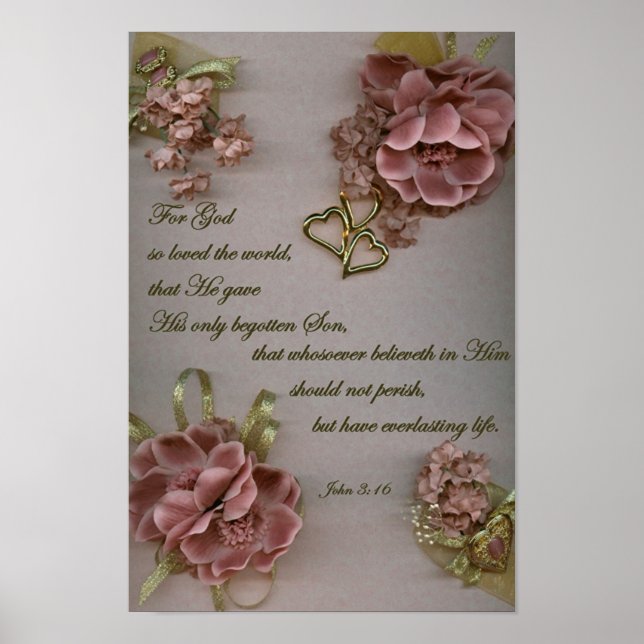Poster John 3:16 (Frente)