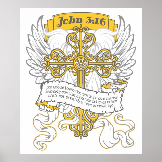Poster John 3:16 (Frente)