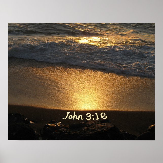 Póster John 3:16 (Frente)