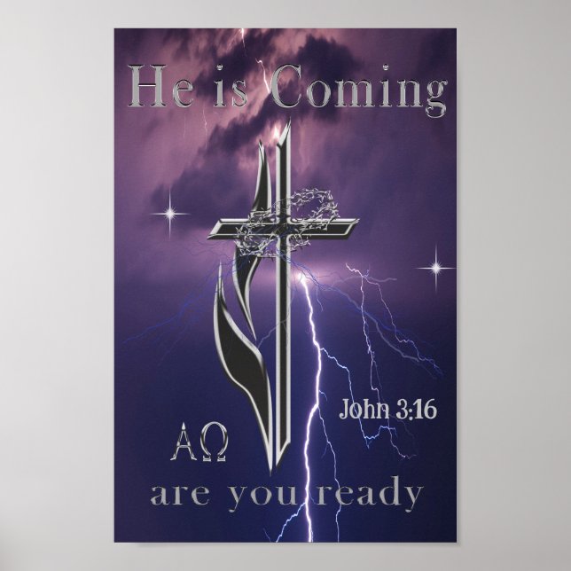 Poster John 3:16 (Frente)