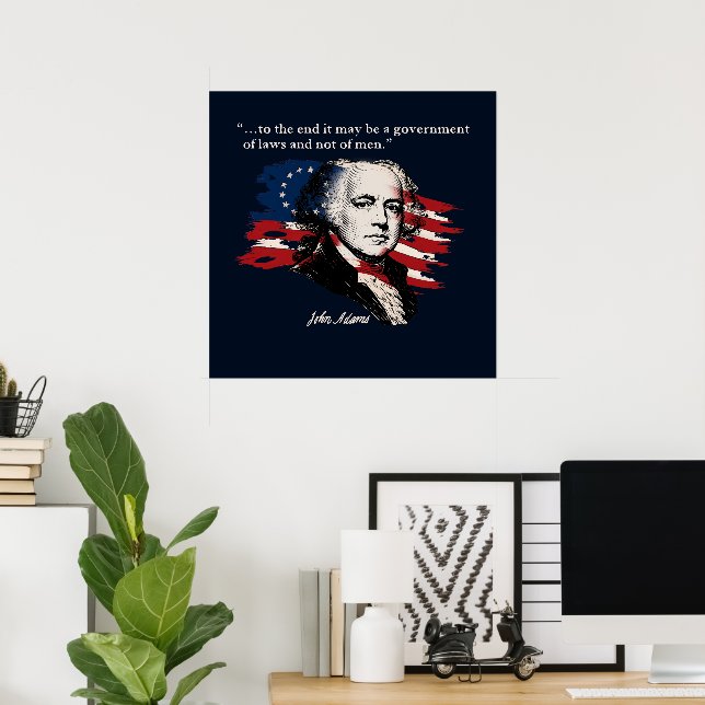Poster John Adams (Escritório em casa)