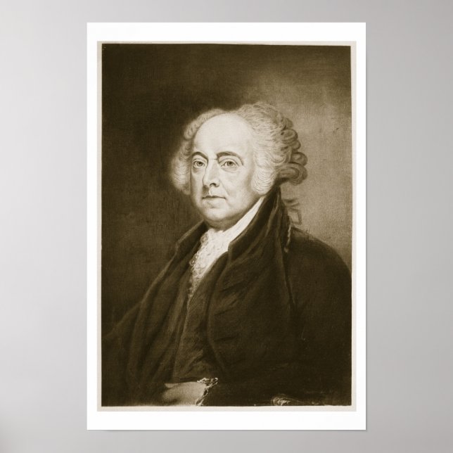 Poster John Adams, segundo Presidente dos Estados Unidos  (Frente)