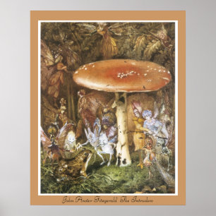 Póster John Anster Fitzgerald os intrusos