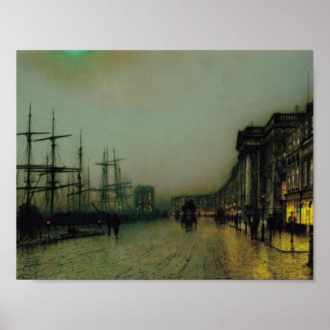 Póster John Atkinson Grimshaw - Canny Glasgow (Frente)
